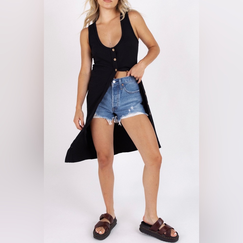 6. NWT Free People Gia Long Dress or Top - Picture 2 of 13